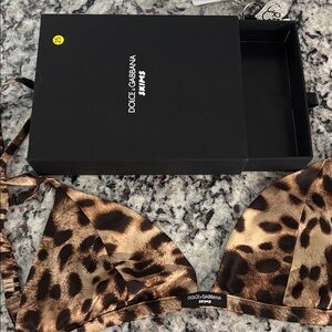 Dolce & Gabbana Leopard Print Swimwear